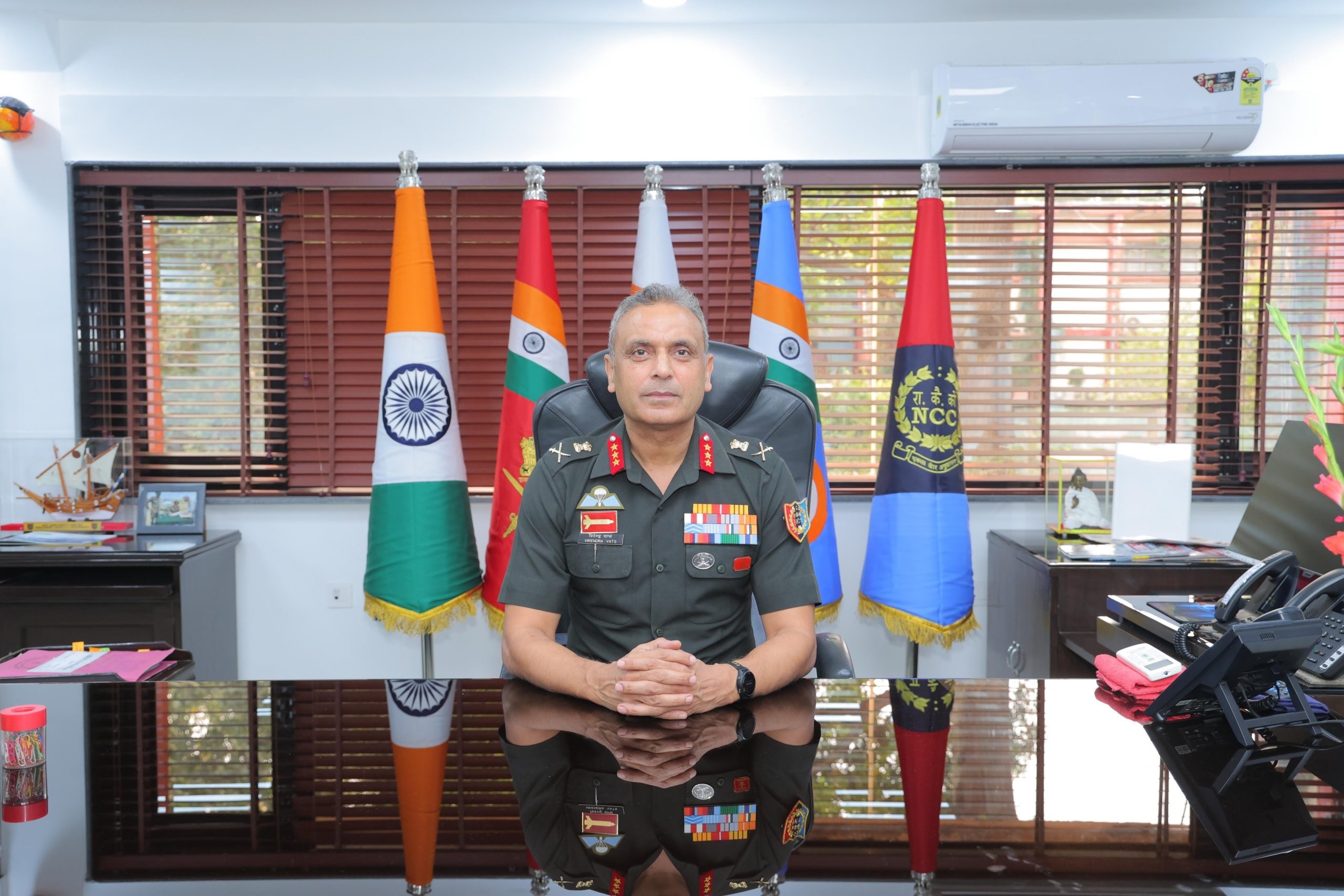 Lieutenant General Virendra Vats assumed charge as Director General of NCC
