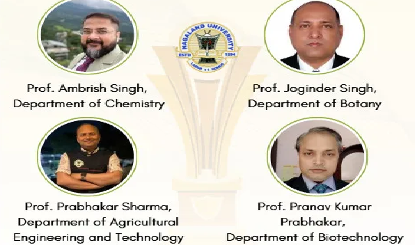Nagaland University professors included in the list of top 2% scientists in the world