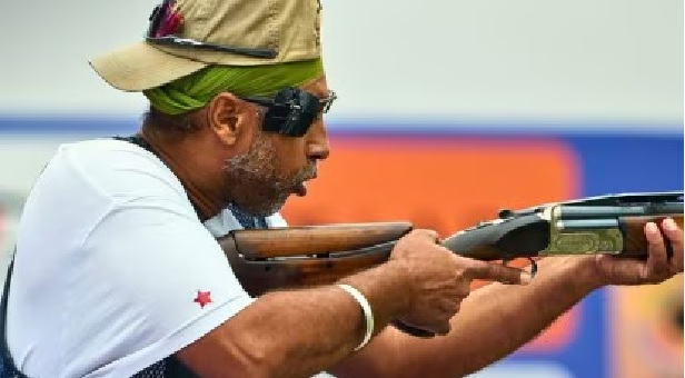 Zoravar Singh Sandhu earned a landmark bronze medal in men’s trap event