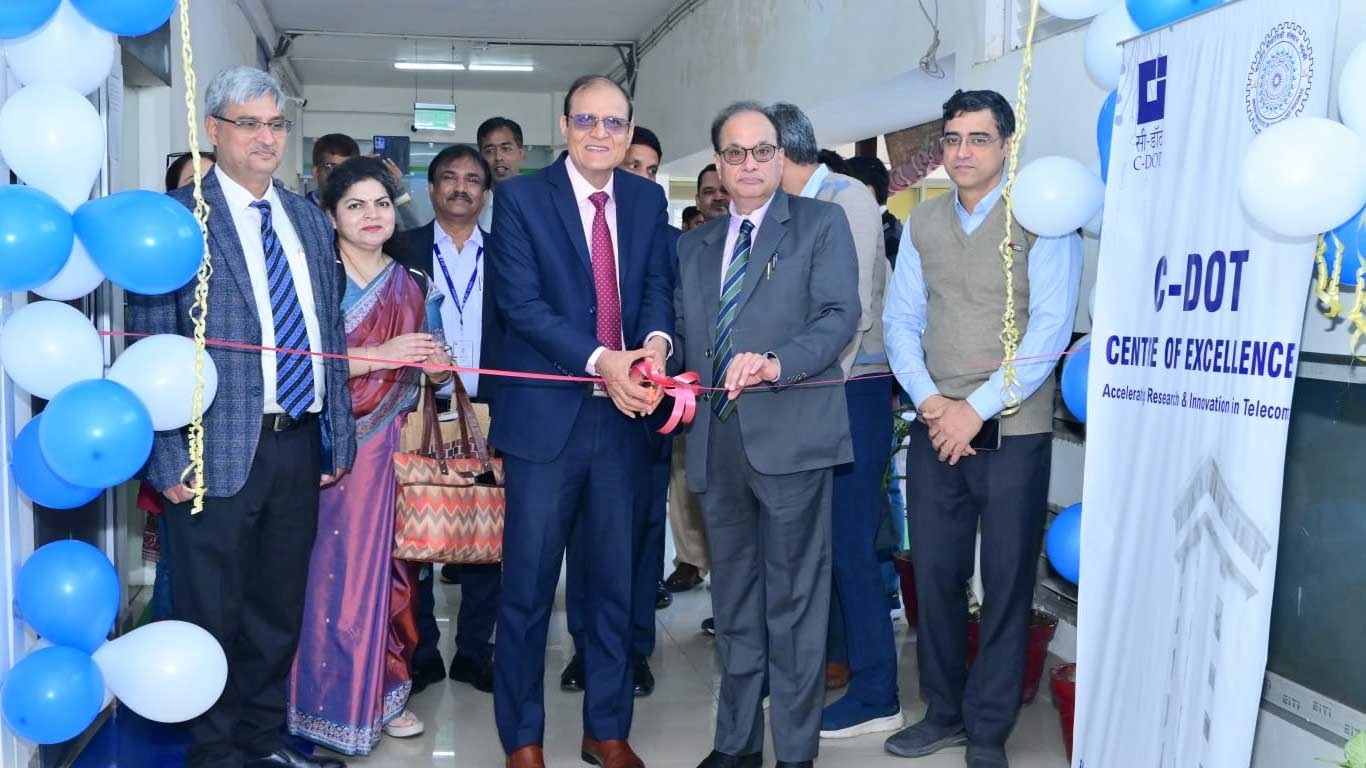 An MoU signed between C-DOT and IIT Roorkee to establish Centre of Excellence