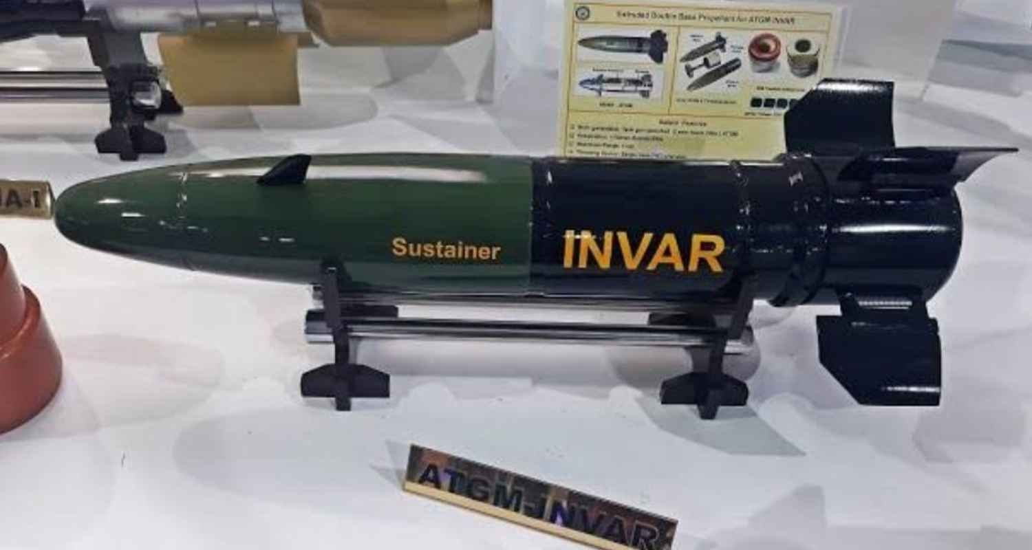 A contract worth ₹2,095 crore for INVAR anti-tank missiles signed by the Defence Ministry