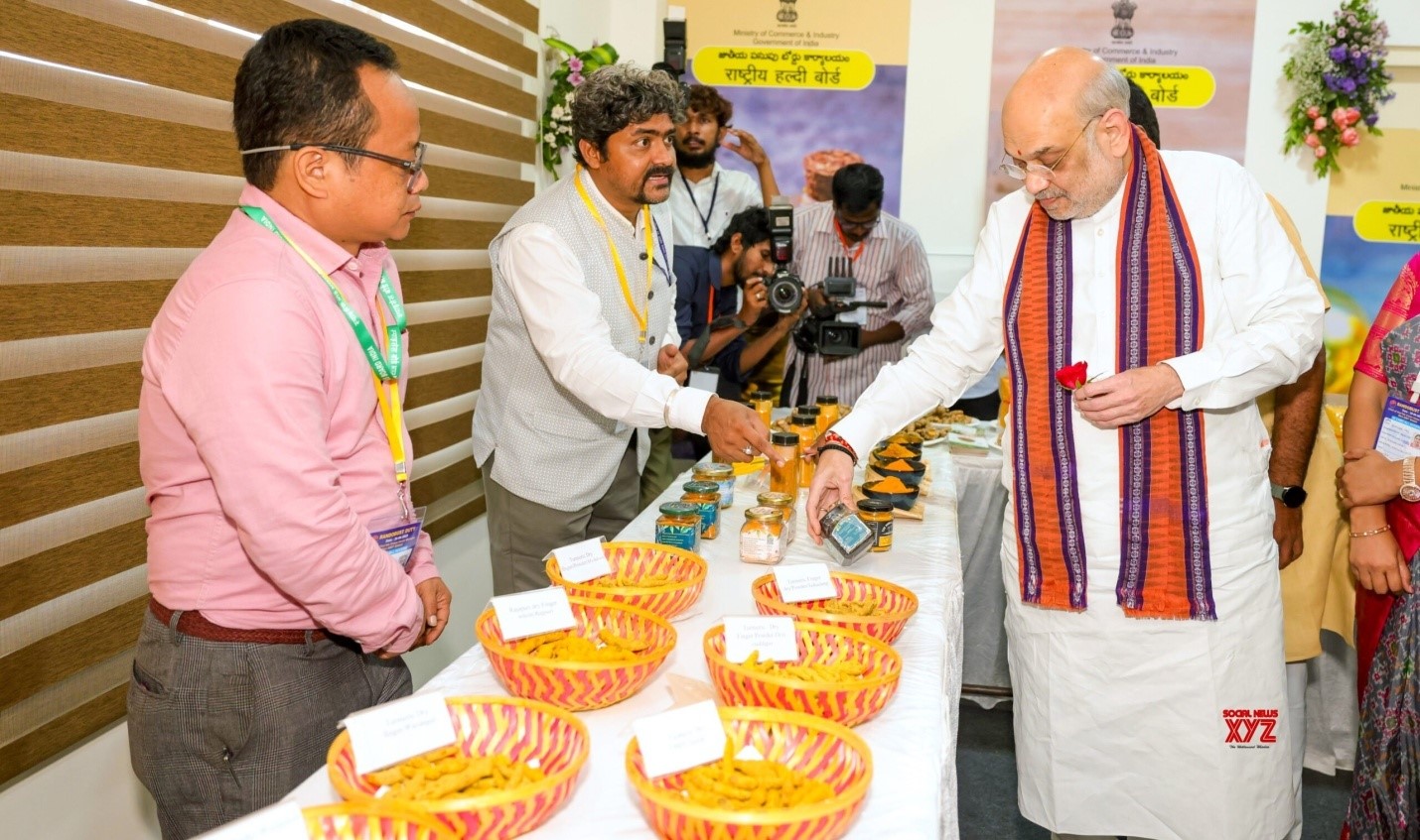 Union Home Minister Amit Shah inaugurated the National Turmeric Board headquarters in Nizamabad, Telangana