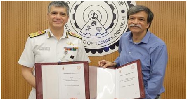 An MoU signed between IIT Delhi and the Indian Navy for crew-centric warship design