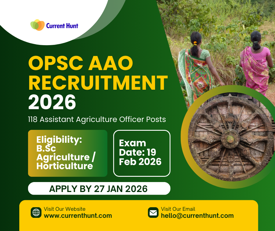 OPSC AAO Recruitment 2026: Notification Out for 118 Assistant Agriculture Officer Posts – Apply Online